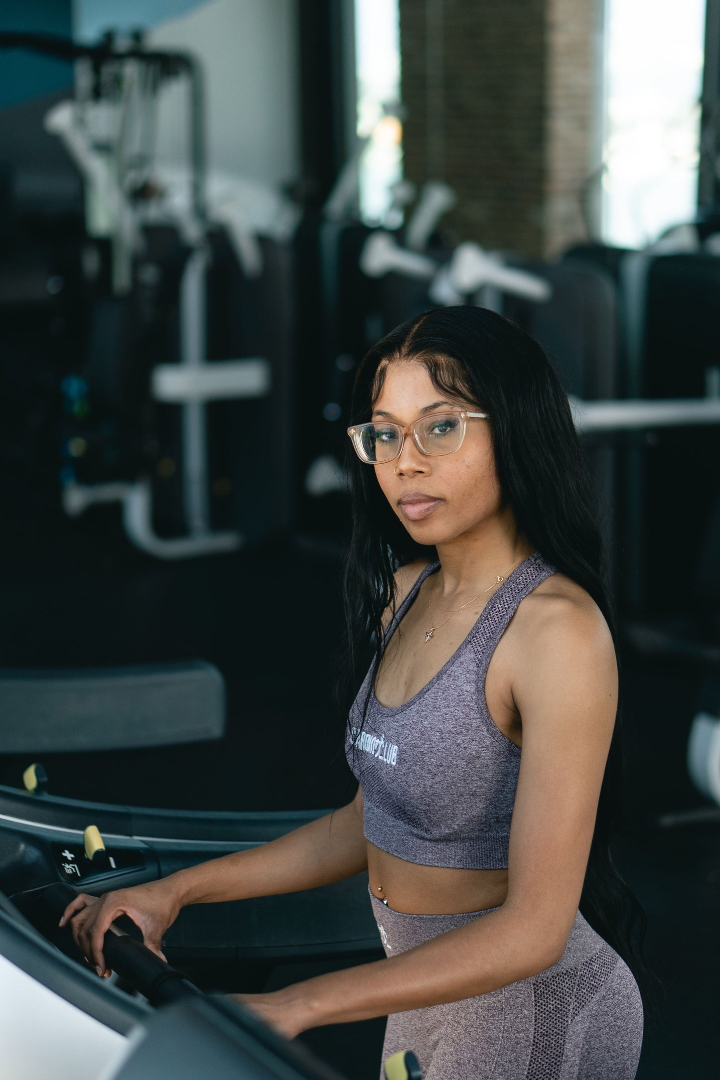 CC WMNS 2 PIECE GYM SET PURPLE